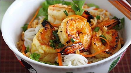 Grilled Shrimp vermicelli with lemongrass