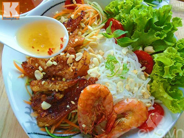Grilled pork shrimp vermicelli