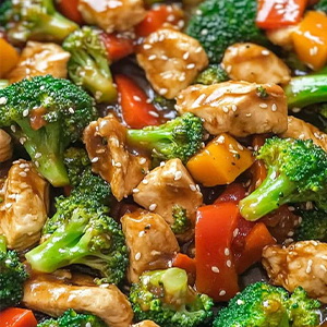 61. Broccoli With Chicken – Gà Xào Bông Cải